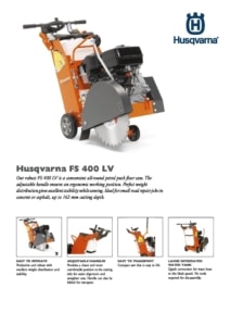 Husqvarna FS400 LV Floor Saw 450/500mm